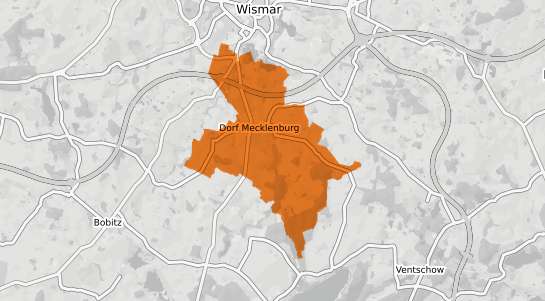 Mietspiegelkarte Dorf Mecklenburg